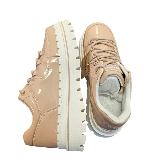 Skechers Jammers Cool Block Chunky Oxford Pale Pink Shoes NEW - Picture 4 of 7